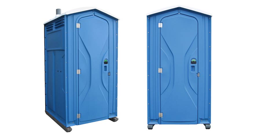 Long-term porta potty units on site in Tyler, Texas